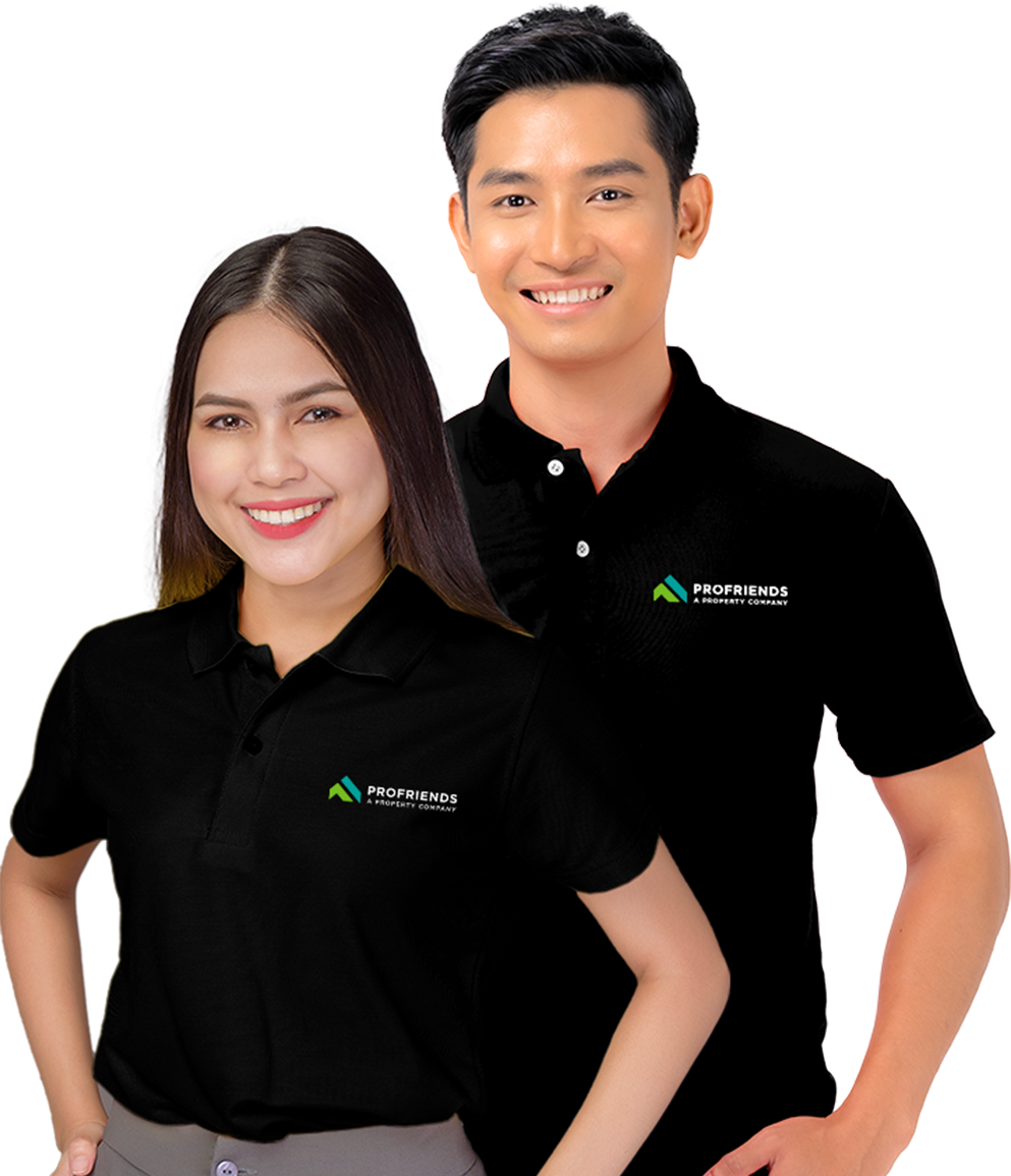 Profriends employees wearing their uniform.